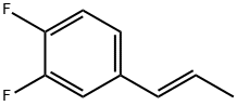 Benzene, 1,2-difluoro-4-(1E)-1-propenyl- (9CI) 结构式