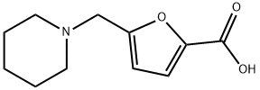 5-ピペリジン-1-イルメチルフラン-2-カルボン酸 化学構造式