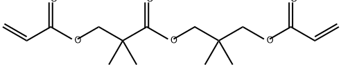 3-HYDROXY-2,2-DIMETHYLPROPYL 3-HYDROXY-2,2-DIMETHYLPROPIONATE DIACRYLATE Structure