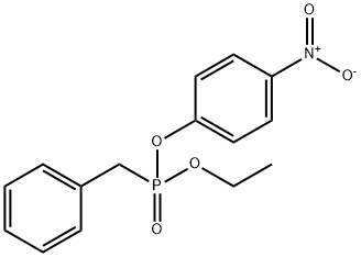 ベンジルホスホン酸エチルp-ニトロフェニル 化学構造式