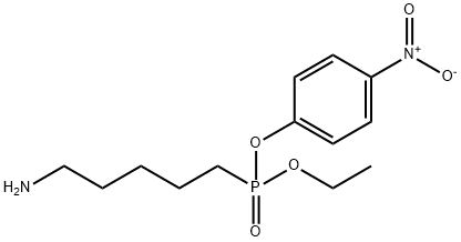 (5-Aminopentyl)phosphonic acid ethyl(p-nitrophenyl) ester 结构式