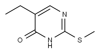 5-乙基-2-(甲硫基)嘧啶-4(3H)-酮, 30150-54-0, 结构式