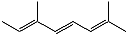 (2E,4E)-3,7-ジメチル-2,4,6-オクタトリエン 化学構造式