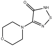 4-MORPHOLIN-4-YL-1,2,5-THIADIAZOL-3-OL Struktur