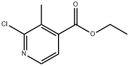 2-氯-3-甲基吡啶-4-羧酸乙酯, 301666-92-2, 结构式