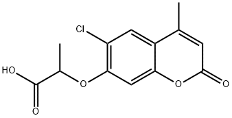 2-(6-CHLORO-4-METHYL-2-OXO-2H-CHROMEN-7-YLOXY)-PROPIONIC ACID Structure