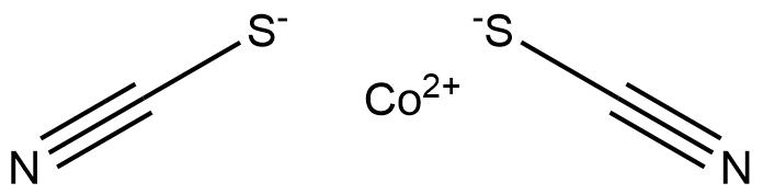 COBALT THIOCYANATE Structure