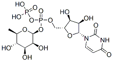 uridine 5'-(beta-rhamnopyranosyl diphosphate) Struktur