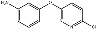 3-(6-CHLORO-3-PYRIDAZINYLOXY)PHENYLAMINE Structure