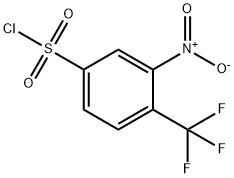 4-Nitro-3-(trifluoromethyl)benzenesulfonylchloride Struktur