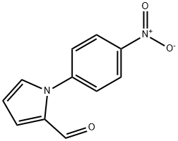 1-(4-ニトロフェニル)-1H-ピロール-2-カルブアルデヒド 化学構造式