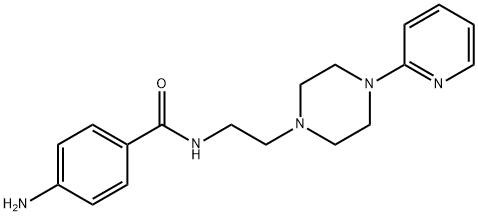 1-[2-[(4-Aminobenzoyl)amino]ethyl]-4-(2-pyridyl)piperazine 结构式