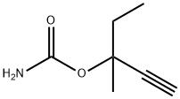 3-(カルバモイルオキシ)-3-メチル-1-ペンチン 化学構造式