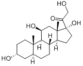 异体-3Α-四氢皮质醇, 302-91-0, 结构式
