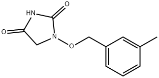 1-[(3-methylphenyl)methoxy]imidazolidine-2,4-dione Structure