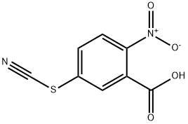 2-ニトロ-5-チオシアナト安息香酸 化学構造式