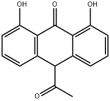 10-acetyl dithranol Struktur