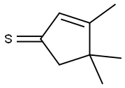 3,4,4-Trimethyl-2-cyclopentene-1-thione Structure