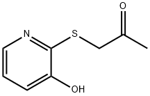 1-[(3-Hydroxy-2-pyridinyl)thio]-2-propanone Structure
