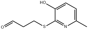 3-[(3-Hydroxy-6-methyl-2-pyridinyl)thio]propanal 结构式