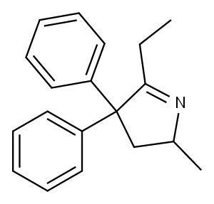 2-ETHYL-5-METHYL-3,3-DIPHENYLPYRROLINE Structure