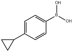 4-(シクロプロピル)フェニルボロン酸 化学構造式