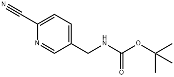 5-[(BOC-氨基)甲基]吡啶-2-甲腈, 302341-61-3, 结构式