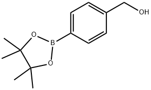 4-(4,4,5,5-テトラメチル-1,3,2-ジオキサボロラン-2-イル)ベンジルアルコール 化学構造式