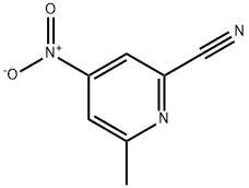 6-甲基-4-硝基-2-氰基吡啶, 30235-12-2, 结构式