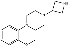 1-(3-AZETIDINYL)-4-(2-METHOXYPHENYL)-PIPERAZINE 结构式