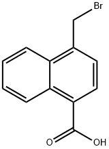 4-(ブロモメチル)ナフタレン-1-カルボン酸 化学構造式