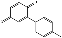 2-(4-メチルフェニル)-1,4-ベンゾキノン 化学構造式