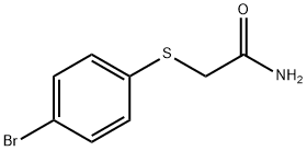 2-[(4-ブロモフェニル)チオ]アセトアミド 化学構造式