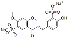 5-[3-(4-Hydroxy-3-sulfophenyl)-1-oxo-2-propenyl]-2,4-dimethoxybenzenesulfonic acid disodium salt Structure