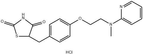 盐酸罗格列酮,302543-62-0,结构式