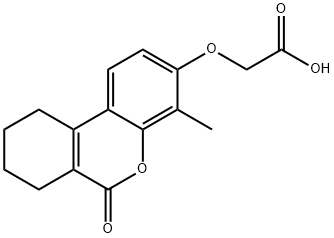 (4-METHYL-6-OXO-7,8,9,10-TETRAHYDRO-6H-BENZO[C]CHROMEN-3-YLOXY)-ACETIC ACID Structure