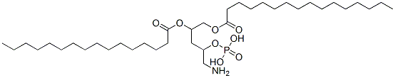 1,2-dipalmitoyl-3-phosphatidylethanolamine 结构式