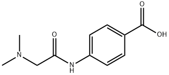 4-[(N,N-ジメチルグリシル)アミノ]安息香酸 HYDROCHLORIDE 化学構造式