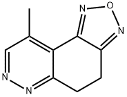 9-METHYL-4,5-DIHYDRO[1,2,5]OXADIAZOLO[3,4-F]CINNOLINE Struktur