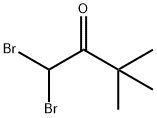 1,1-ジブロモ-3,3-ジメチル-2-ブタノン 化学構造式