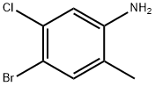 4-ブロモ-5-クロロ-2-メチルアニリン 化学構造式