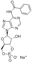N6-ベンゾイルCAMPナトリウム塩 化学構造式