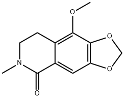 7,8-Dihydro-9-methoxy-6-methyl-1,3-dioxolo[4,5-g]isoquinolin-5(6H)-one,30278-27-4,结构式