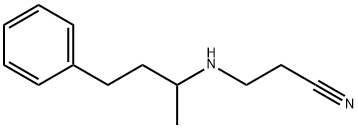 3-(1-METHYL-3-PHENYL-PROPYLAMINO)-PROPIONITRILE Structure