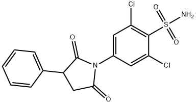 N-(3,5-Dichloro-4-sulfamoylphenyl)-2-phenylsuccinimide 结构式