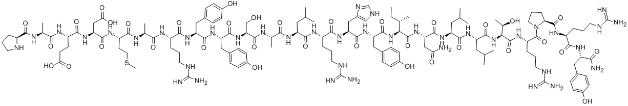 (LEU31,PRO34)-NEUROPEPTIDE Y (13-36) (HUMAN, RAT) Struktur
