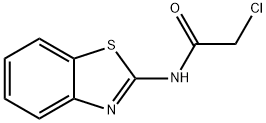 2-(クロロアセチルアミノ)ベンゾチアゾール 化学構造式