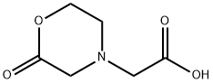 2-(2-氧代吗啉)乙酸, 302900-65-8, 结构式
