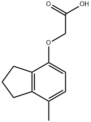 2-(7-METHYLINDAN-4-YLOXY)ACETIC ACID Structure