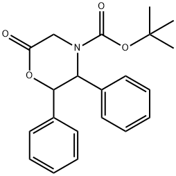 6-氧-2,3-二苯基-4-吗啉羧酸叔丁酯, 302911-78-0, 结构式